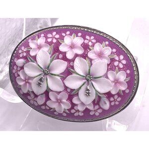 Vtg Toshikane Floral Motif Brooch Collectible Japan MCM Pin Great Gift Mother's